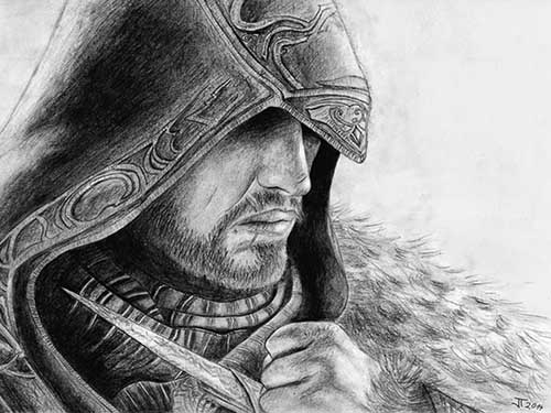 Ezio Pencil drawing